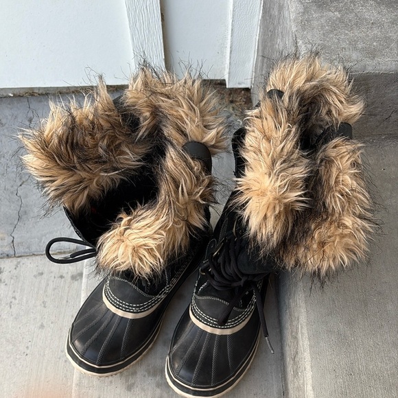 Sorel Joan of Arctic Winter Snow Boots NL1540-010 Waterproof Size 11 - Picture 3 of 9